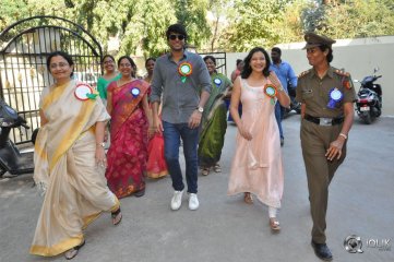 Manasuku Nachindi Movie Team At Kasturba Gandhi College